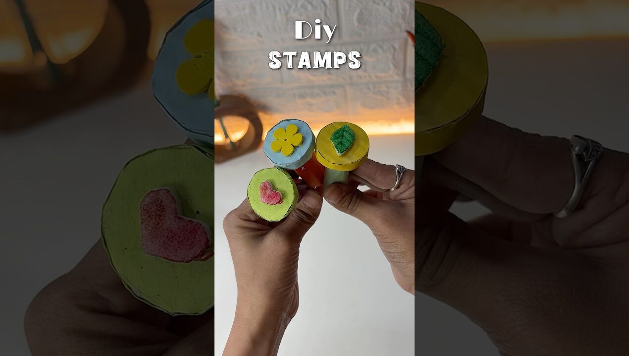 Diy stamps #shorts #craft #diy #art #youtubeshorts