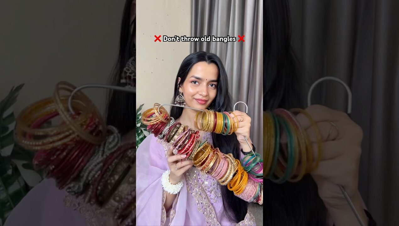 DIY Kashmiri Bangles🪷✨ #youtubeshorts #shorts #diy #hairstyle #skincare #viralvideo #fashion #bts