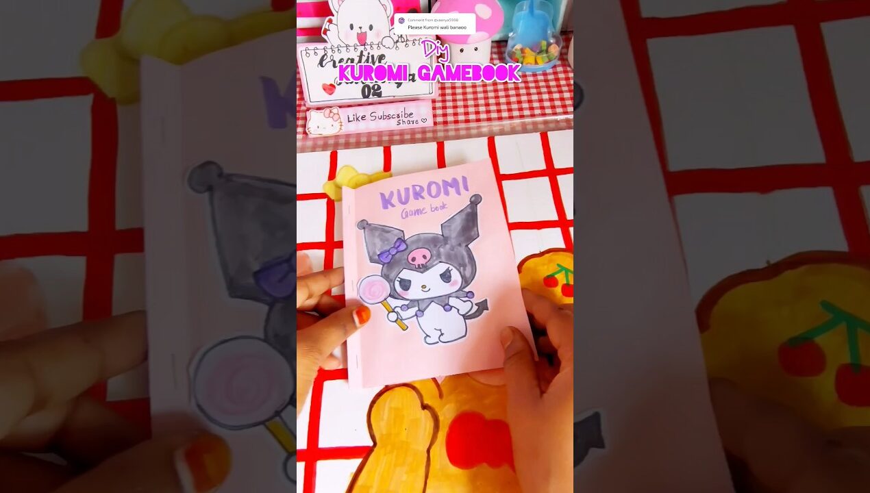 diy kuromigamebook #gamebook #viral #diy #craft #papergames #shorts #ytshorts #youtubeshorts #kuromi