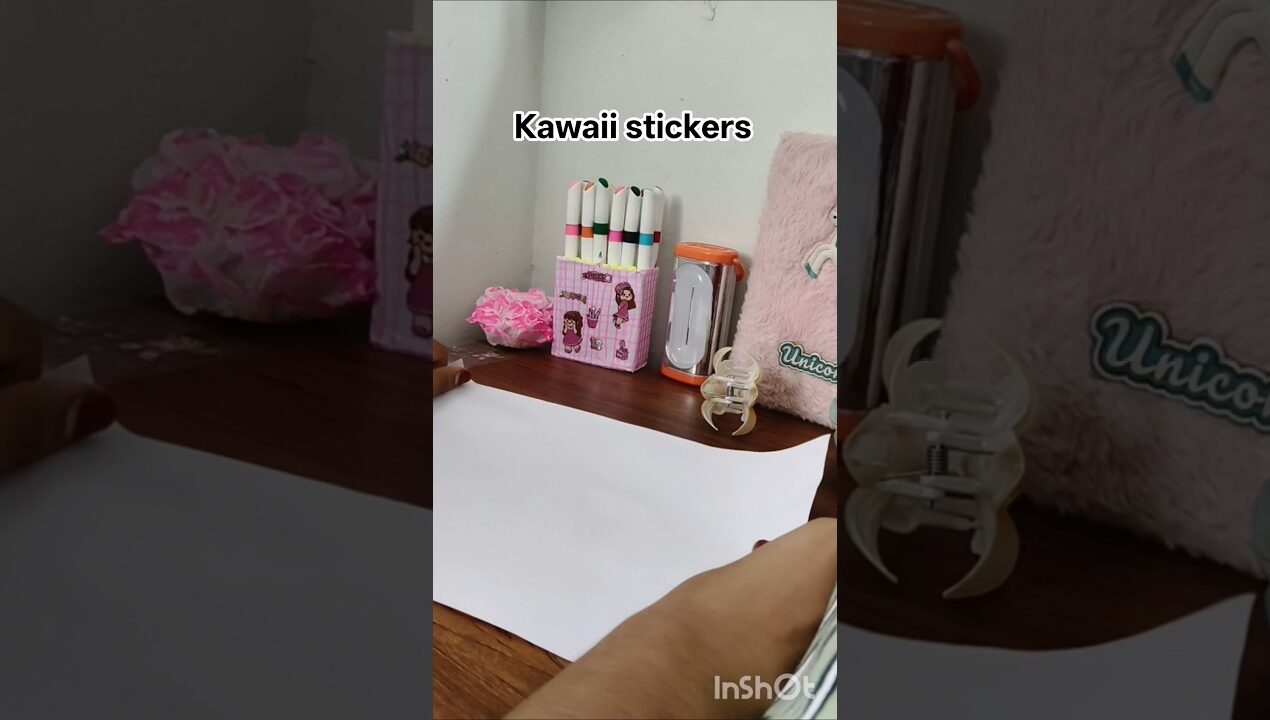 Homemade Kawaii stickers ഉണ്ടാക്കാം☁️🧸 | #diyideas #diy #shorts | cozy cloud |