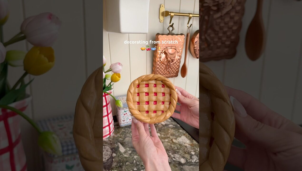 Cherry Pie Plate 🍒🥧 #diy #crafts