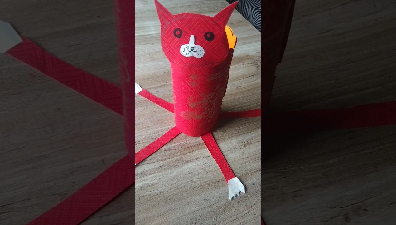 paper cat 😺😺 craft ideas #shortvideo