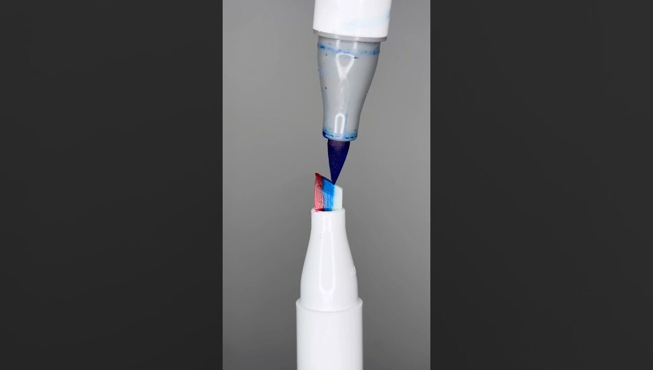 3D Alcohol Marker using 3 Vibrant Tones! 🎨🤩 #diy #crafts #tricks