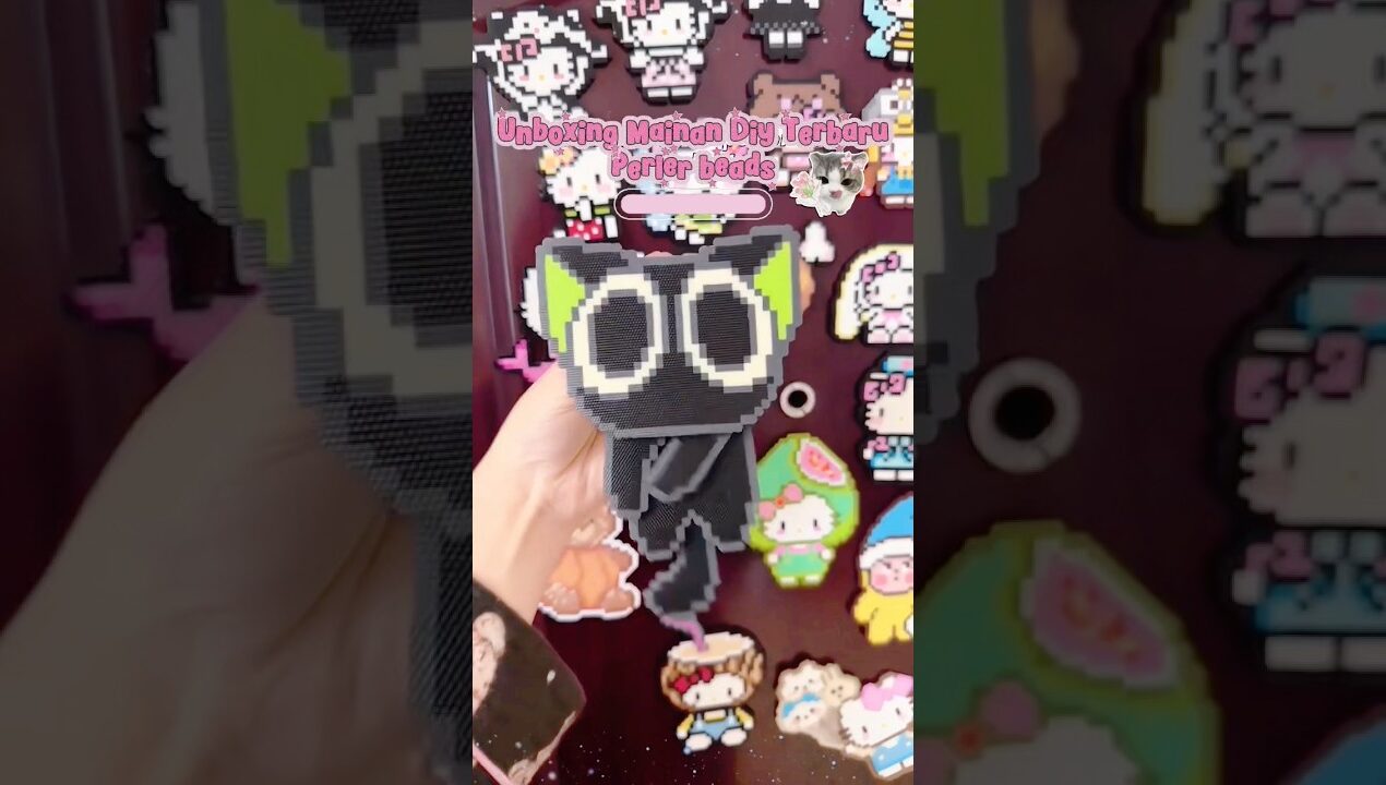 Bisa bikin diy kayak gini #shortsvideo #maianananak #perlerbeads #diy