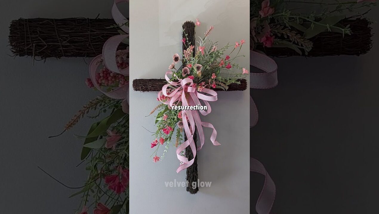 ✨ DIY Cross Room Decor 🌸 Easy Aesthetic Craft Idea You NEED to Try!