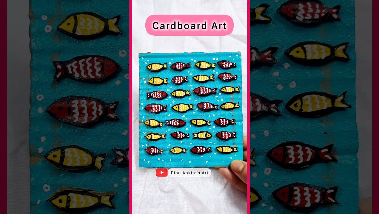 Cardboard art idea#art #diy#cardboardcraft#diyideas#artideas#paintingideas #viralvideo#shorts#craft