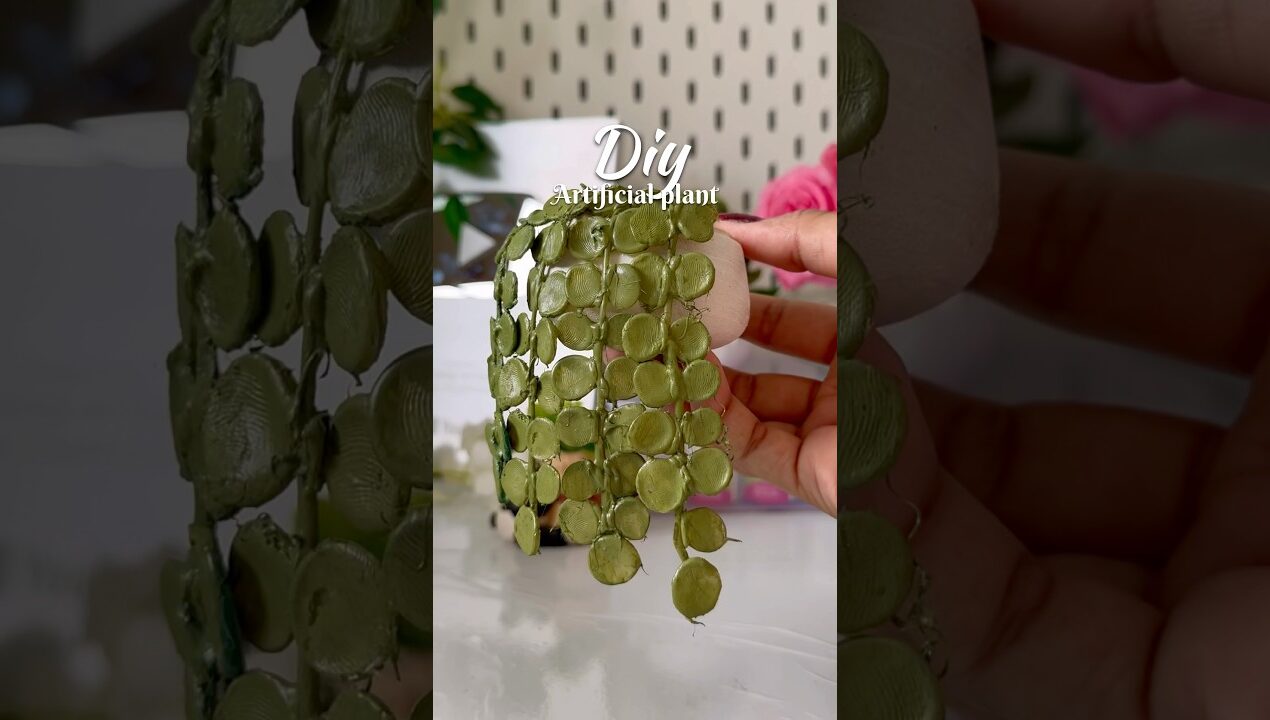 Diy artificial plant #shortviral #shorts #diy #crafing #artificialplant #handmadeplanter