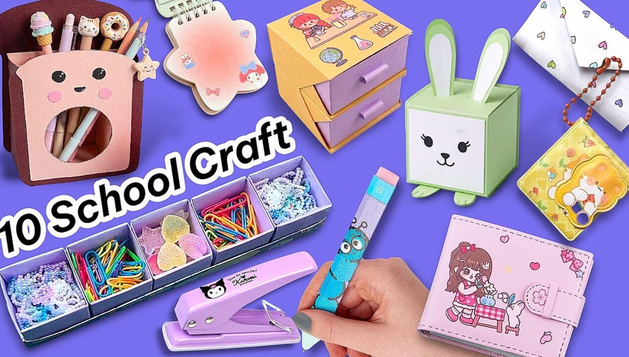 DIY 10 School Supplies From *PAPER* !