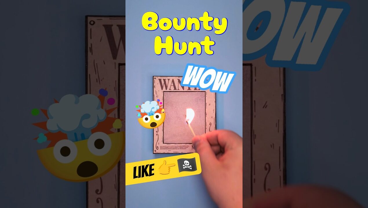 🔥 Wanted Poster Appears From FIRE (One Piece DIY) 😱 #onepiece #anime