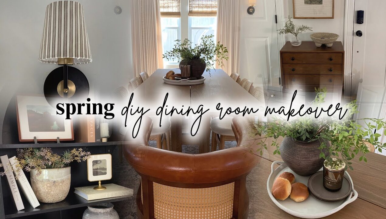 Spring DIY Dining Room Makeover 2026 | spring decorating ideas 💡