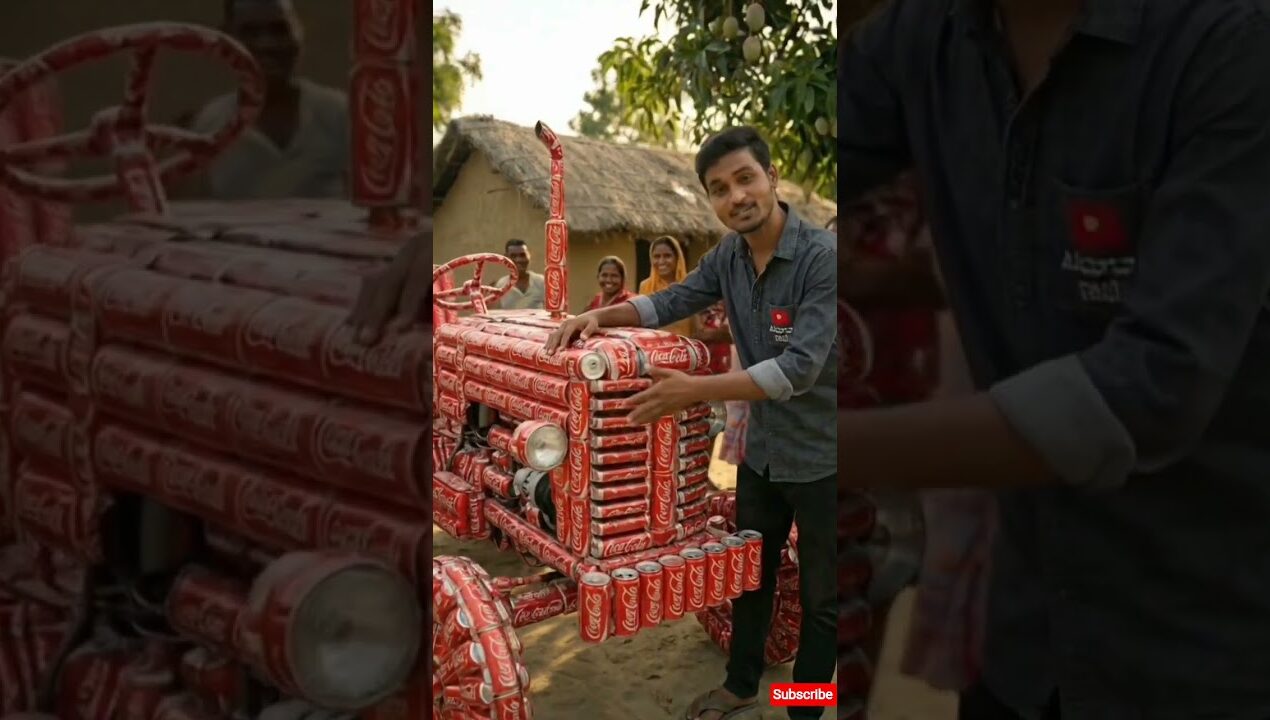 Coca-Cola Can se Banaya Amazing Tractor🚜|Creative Best Out of Waste Idea #cocacola #trending #diyart