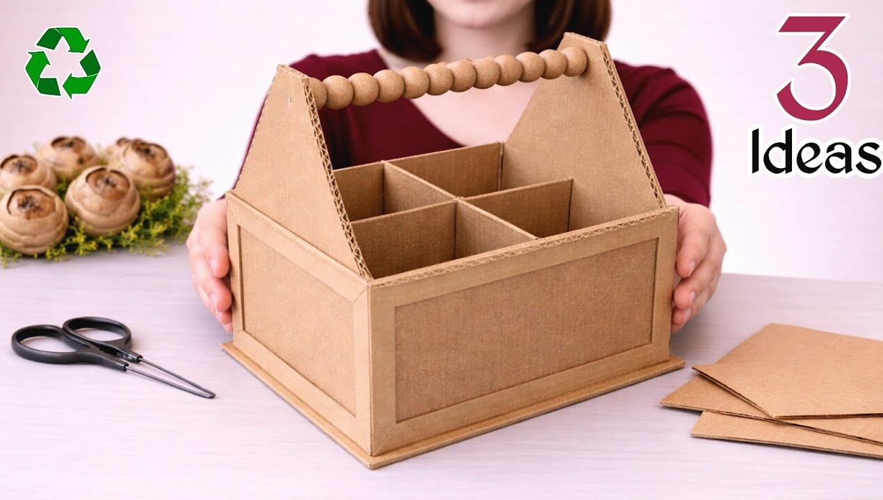3 CREATIVE 😉 Organizer DIY Ideas ! From Waste to Useful Crafts ♻️🤗