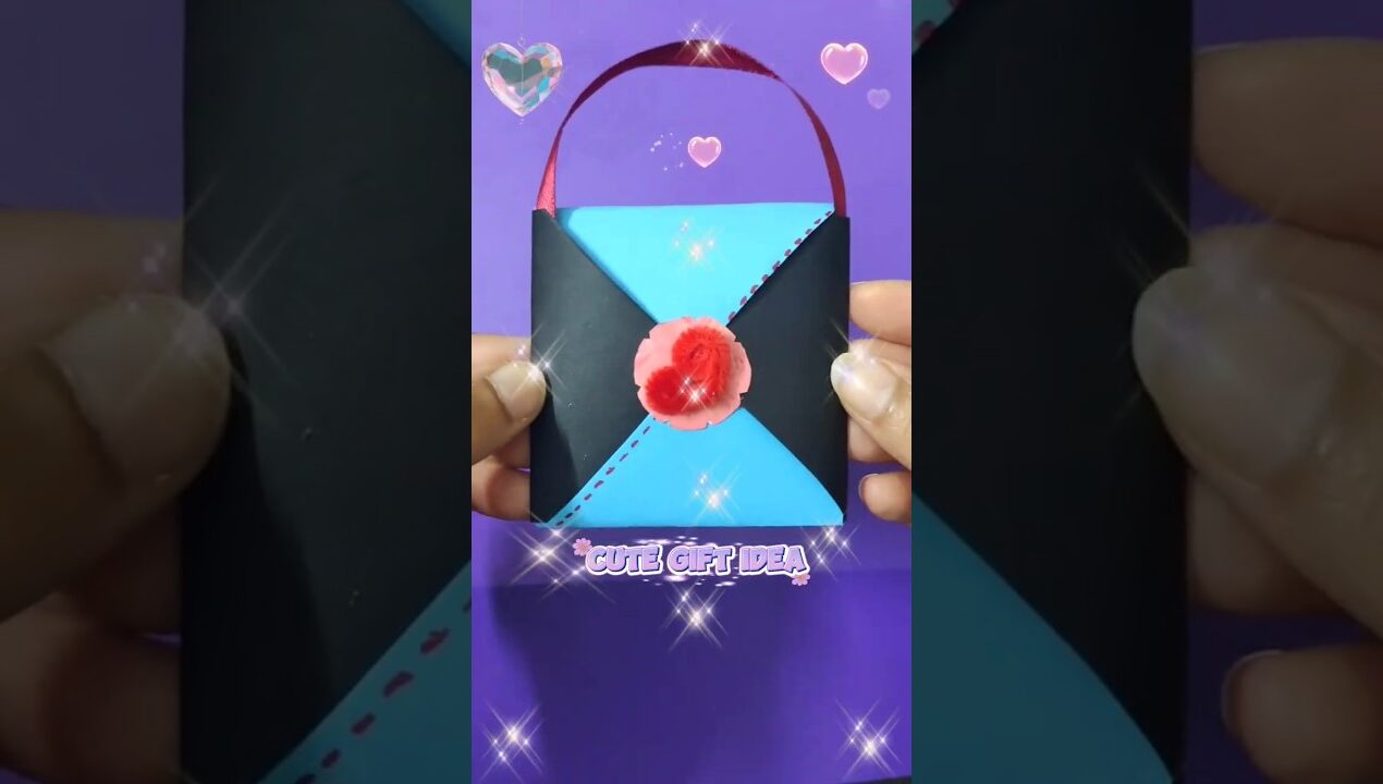 DIY Eid Gift 🎁 Cute Gift Idea #diygift #diygiftideas #diy #papercraft #unboxing #eidmubarak #shorts