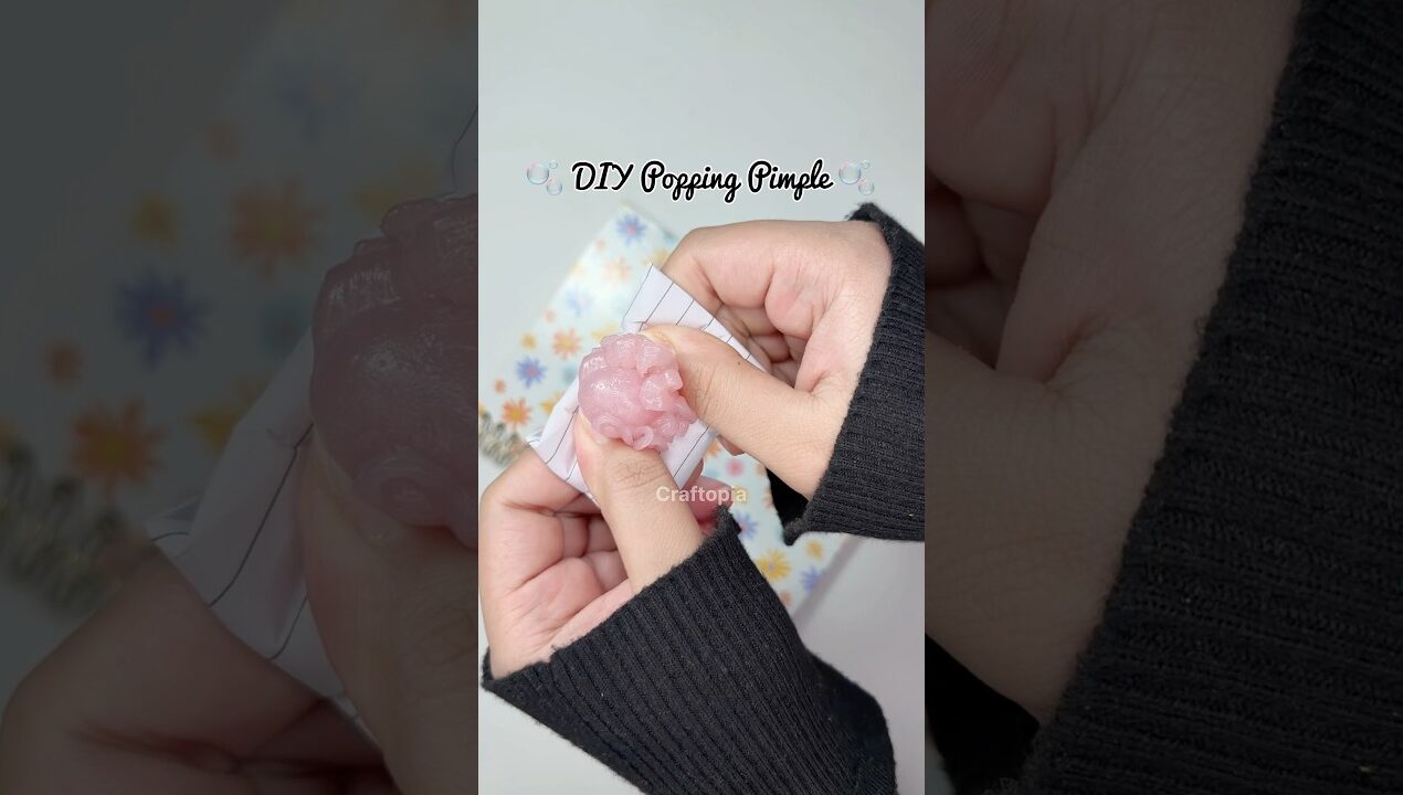 DIY Popping Pimple 💥 #diy #cutecrafts #craft #crafts #pimple #thingstodo #papercraft #craftopia