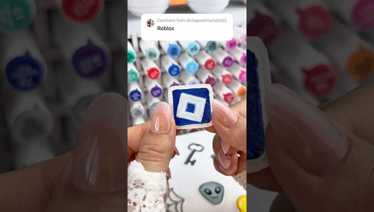 DIY Roblox Sticker 🎮✨ #art #sticker #diy #craft #games #roblox #youtubeshorts #robloxdrawing #cute