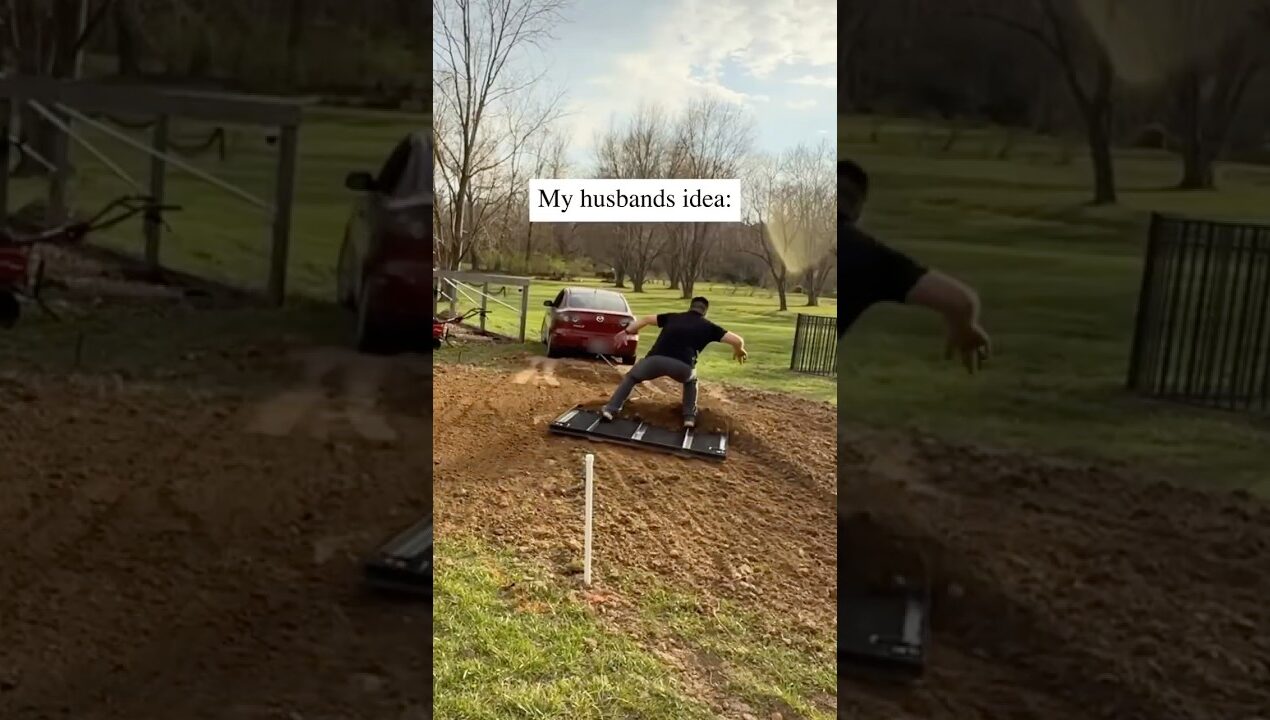 DIY Yard Leveling Hack Using a Gate