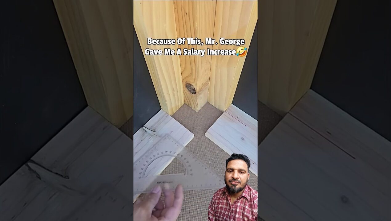 This Corner Wood Joint Got Me a Raise | Woodworking ideas #shorts #diy #how