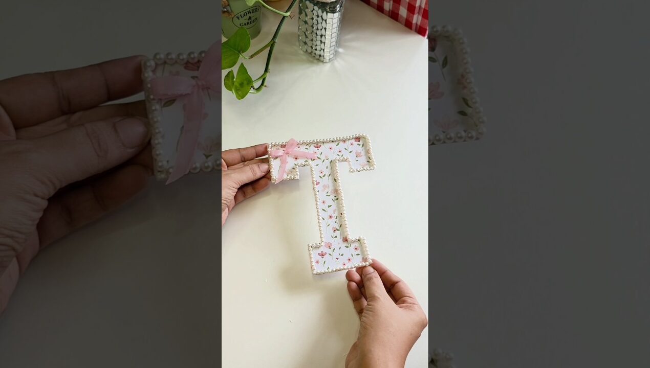 അപ്പോ..! നിങ്ങളുടെ പേരിന്റെ  first letter എന്താ?✨️🤗🤔 #diy #craft #crafts #shorts #trending #viral