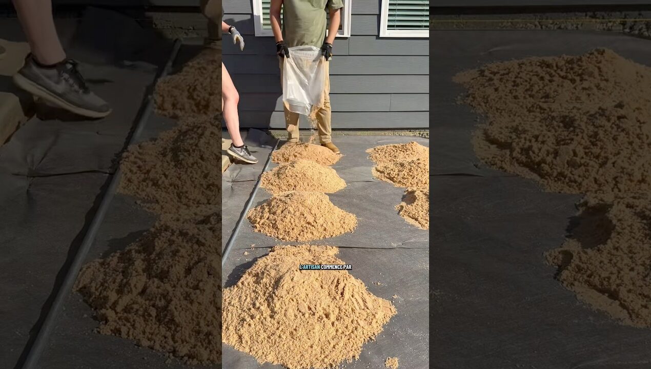 Construction d’une terrasse en plaque #diy #bricolage #renovation #travaux #construction #artisan