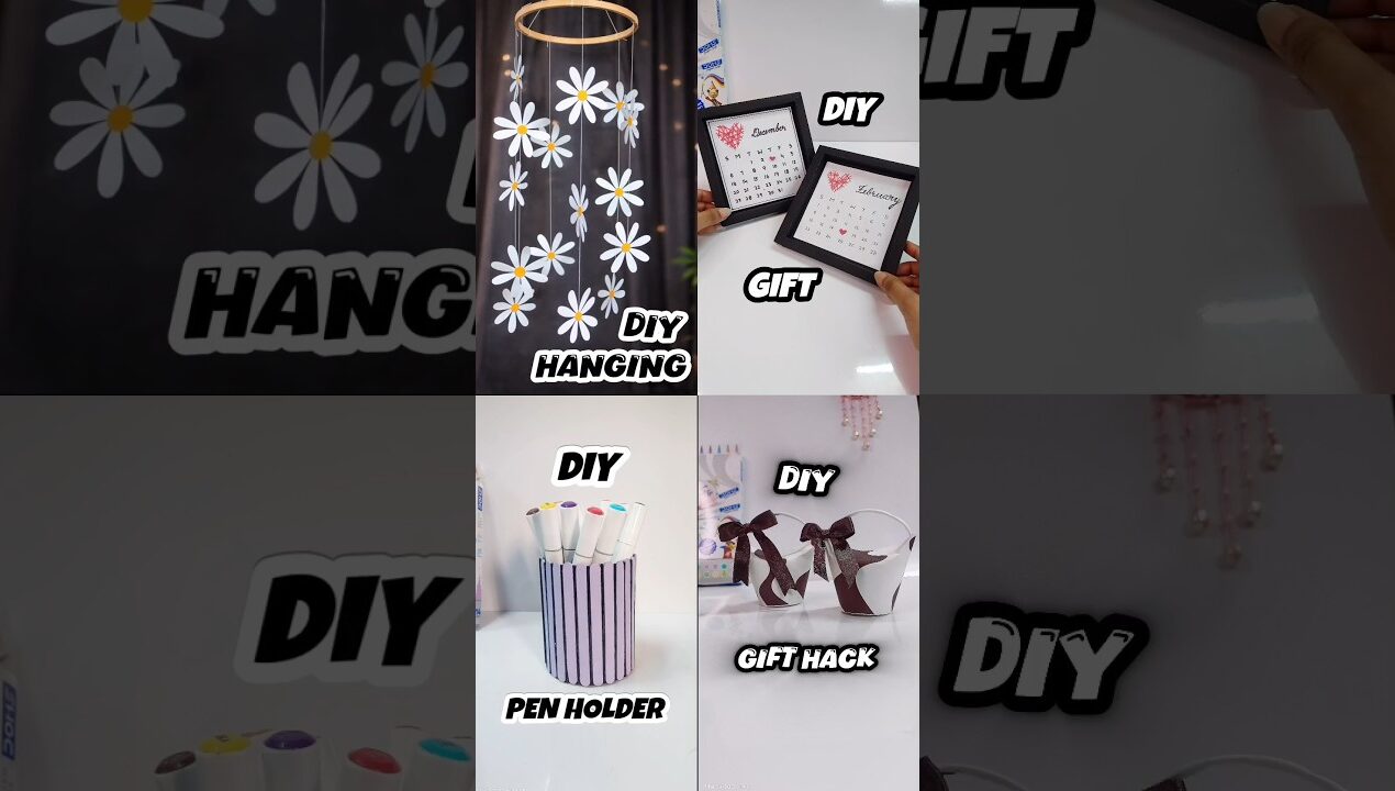 4 amazing DIY ideas 😱 #diy #craft #viral #shorts #aesthetic #trending