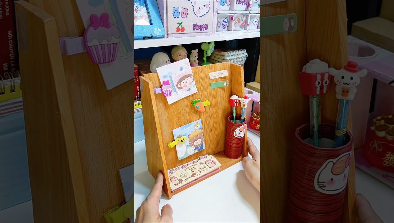 Note board #diy #craft #handmade #gocsangtao #thủcông #shorts #xh #viral #cardboard #ideas #fyp
