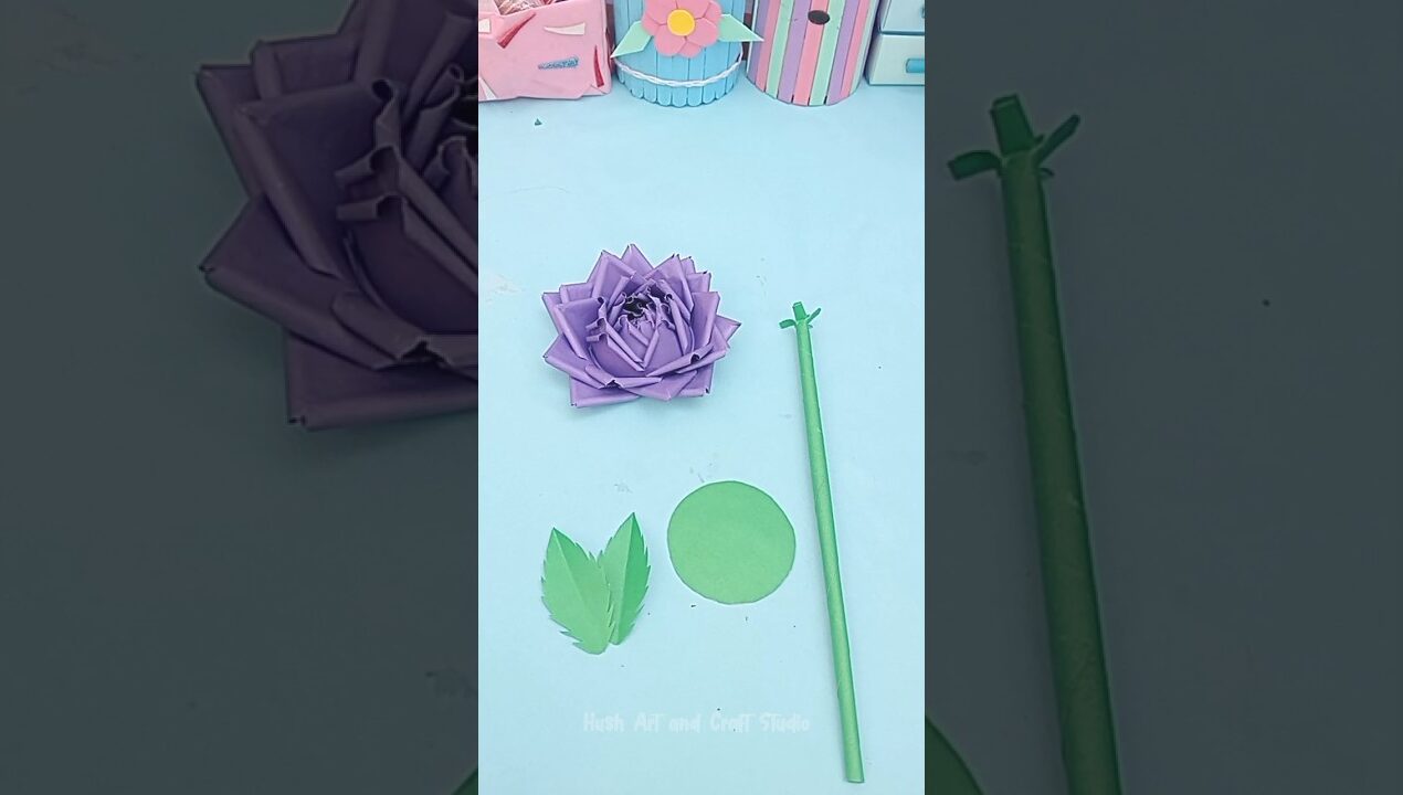 Easy DIY Paper Rose 🌹| Paper Rose Toturial | How to make rose flower at home with paper #shorts #diy