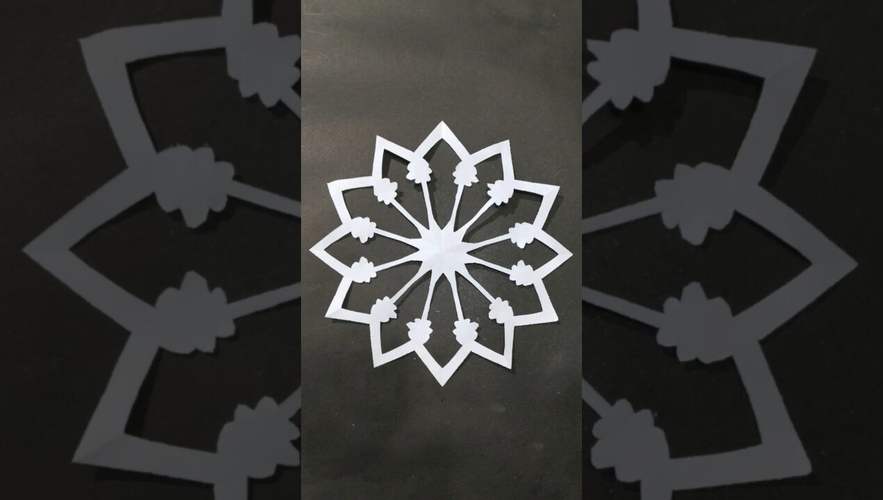 Beautiful paper flower making idea ❄️✅ #artofhandmade #handmade #diy #craft #creative #papercutting