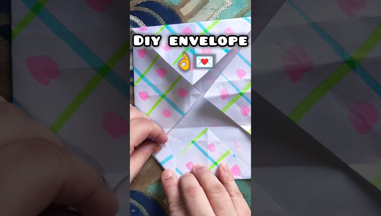 HOW TO MAKE AN ENVELOPE WITH PAPER WITHOUT GLUE/DIY EASY ENVELOPE MAKING IDEA #envelope #shorts #diy
