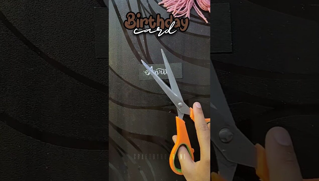 April Birthday Card 🤎 #shorts #shortsvideo #diy #craft #trending #trend #birthday #cards