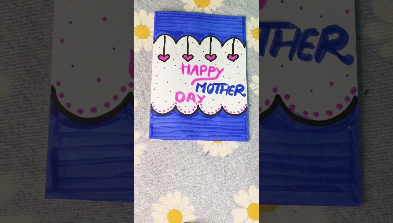 🎈🎂easy card for mother's day💐#youtubeshorts #cards #shorts #cardmaking #mothersday #craft #trending
