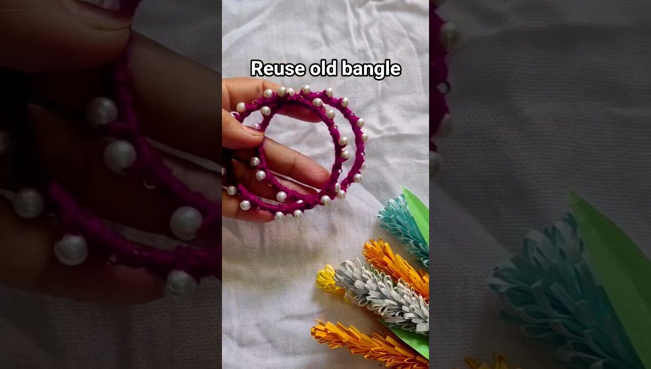 diy reuse old bangle #reuse #shorts #diy #craftycorner.23 #handmade jewellery #trending #viral