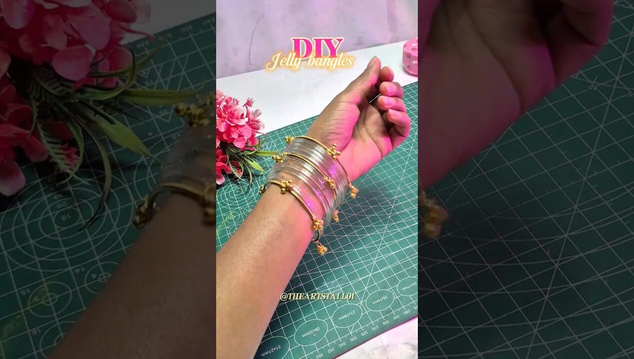 DIY jelly bangles 🥹🫶 at home😱 | viral jelly bangles #bangleshaul