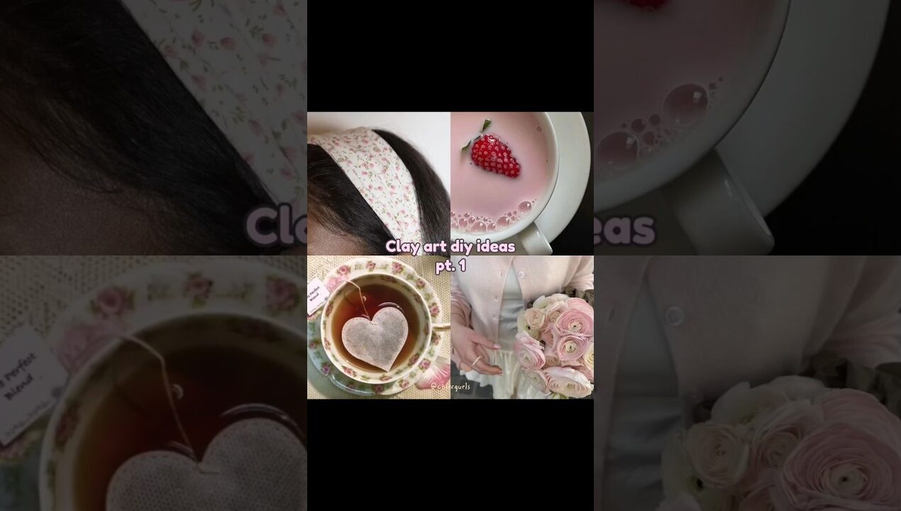 (Clay link in description‼️) 🍥Air dry clay diy ideas pt. 1 #claycraft #airdryclay #diy #fyp