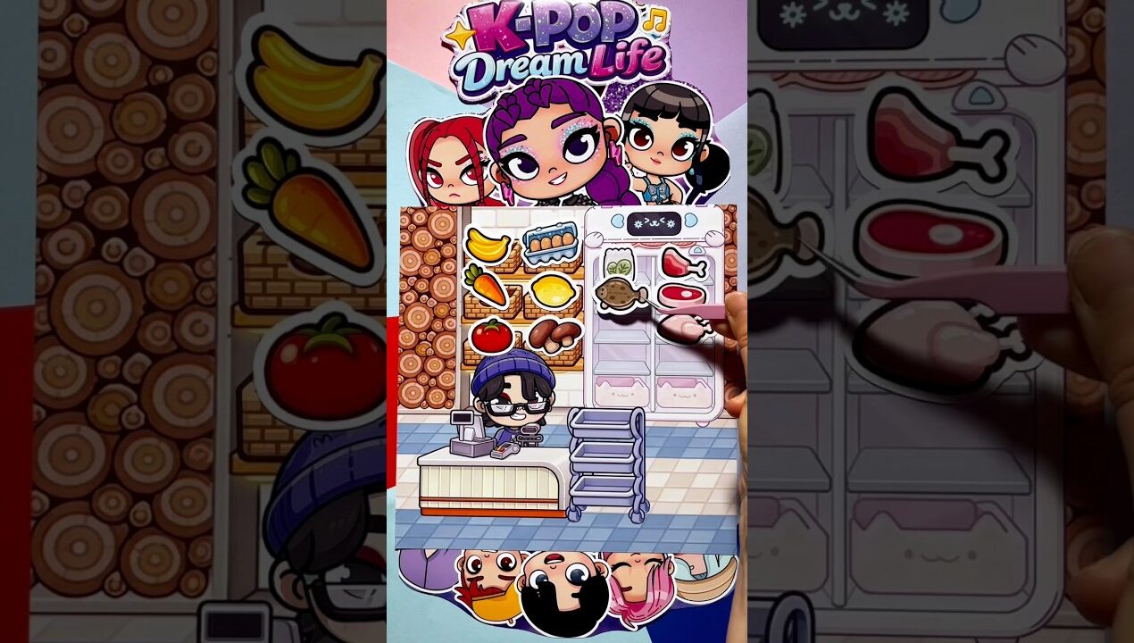 Foods🙃 #papercraft #huntrix #pazu  #diy #ideas #quietbook #kpop #shorts #avatarworld #compilation