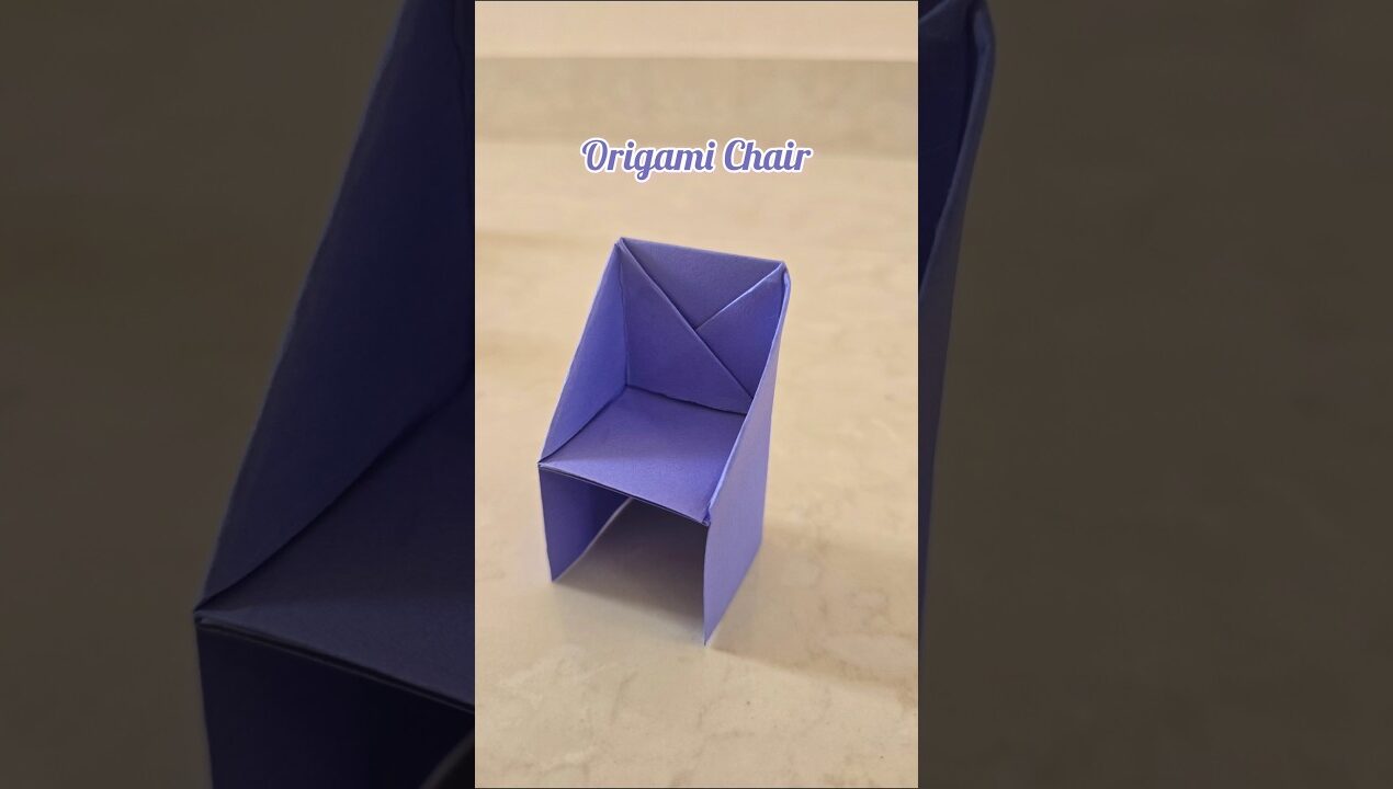 DIY Origami Chair | Paper Chair | #diy | #craft | #origami | #relatable | #fyp