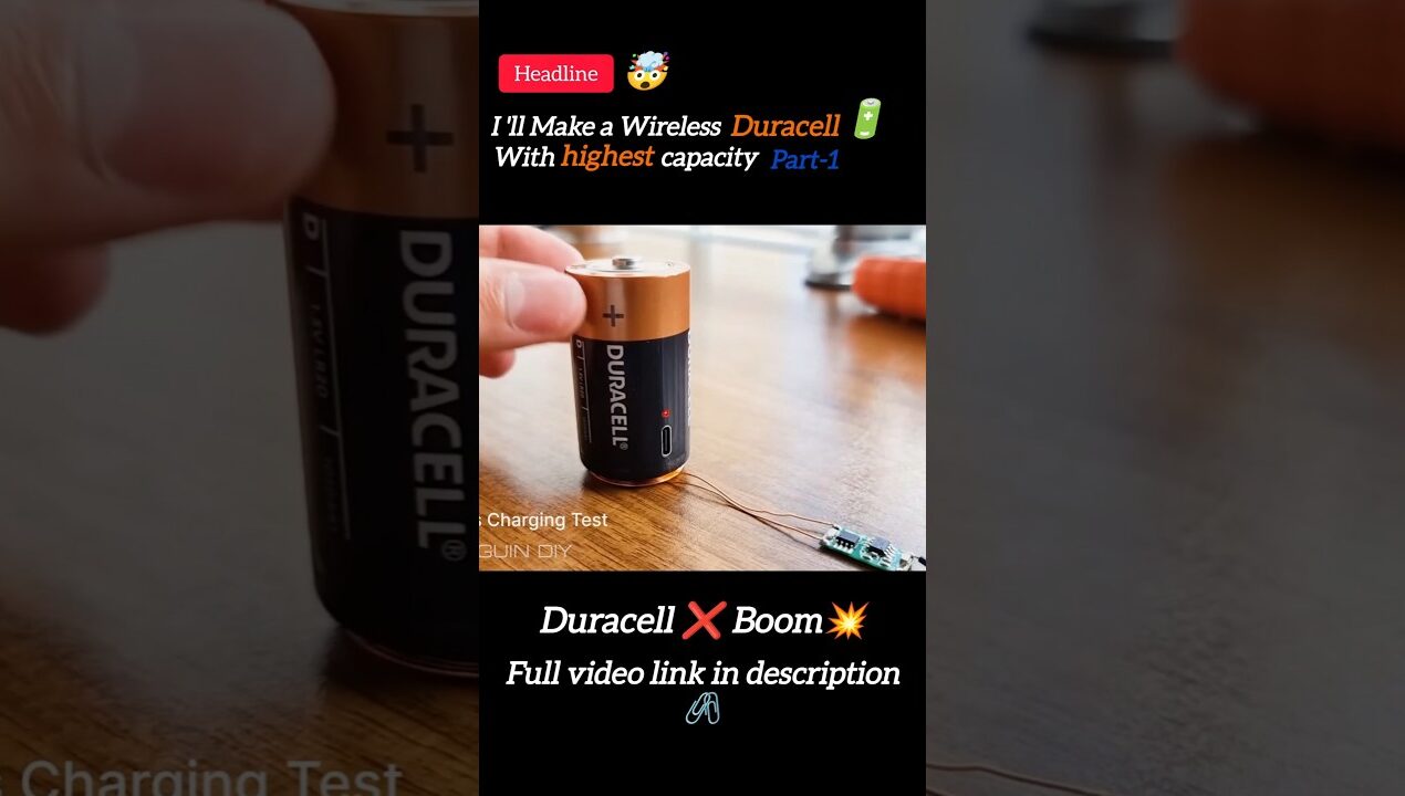 Making Wireless Duracell | #duracell #battery #wireless #innovation #invention #diy #experiment