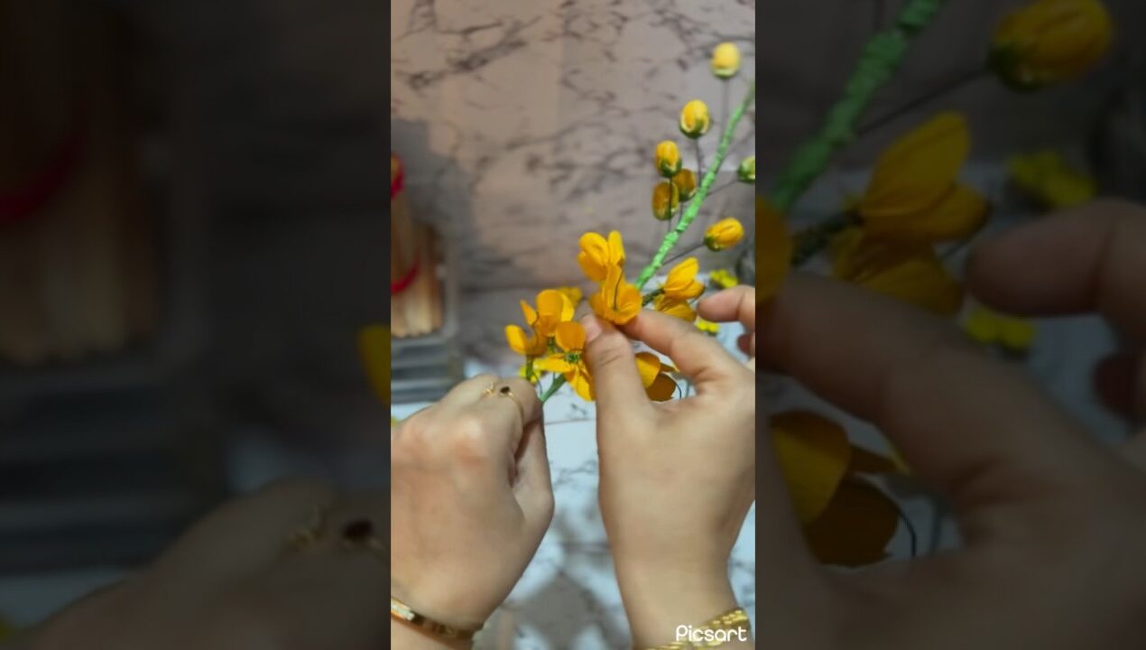 Diy Kanikonna making ideas😍#craft#diy ideas #shorts feed