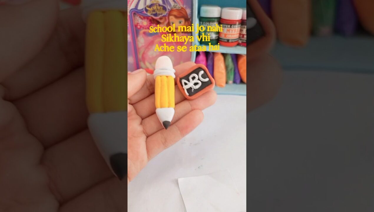 DIY polymer clay cute Art😍💕 #shorts #youtubeshorts #diy#ideas#clay#miniature #aesthetic #trending