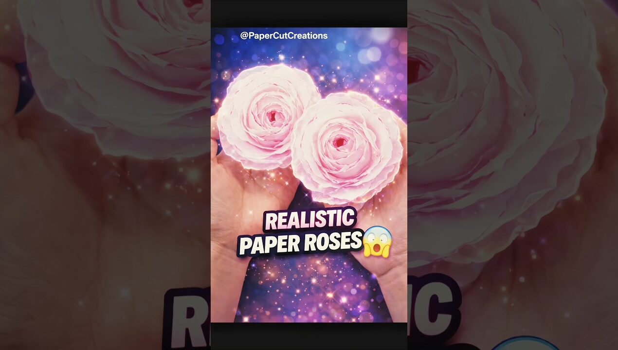 Easy Cheap Tissue Rose 🌸 Looks 100% Real! #diy #craft #paper