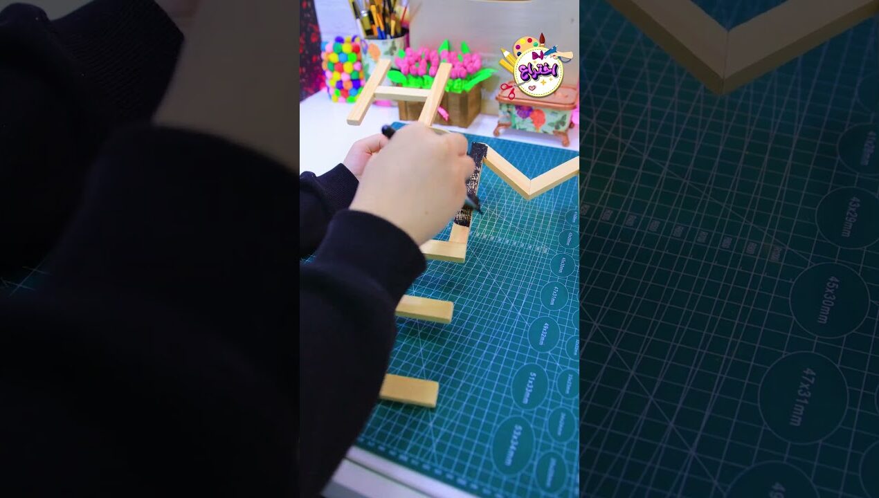 ديكور تحفه من اعواد الخشب 🥰#اختراع #  #Shorts# #diy #recycling #craft #art #ideas #fwp