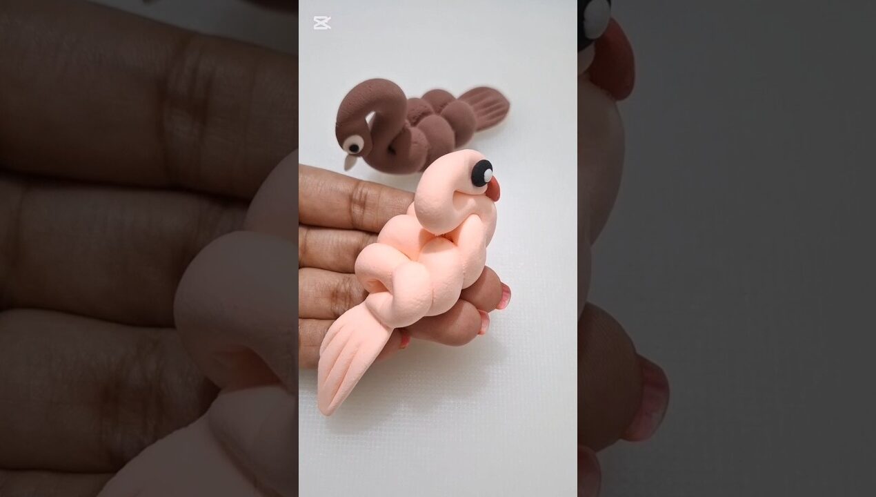 DIY idea 💞 How to make easily peacock 🦚 with super clay #trend #clay #music #funny #clay #vairal