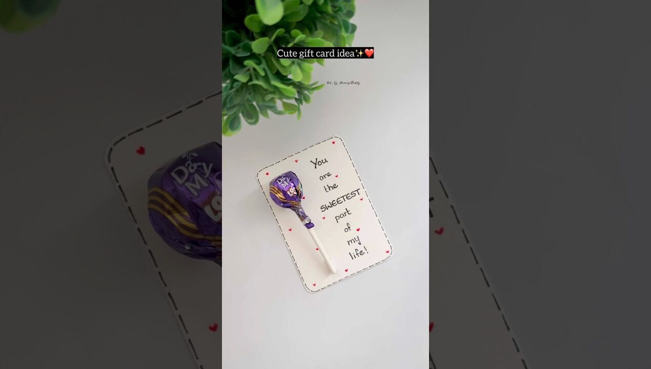 Handmade card for your loved ones | easy gift card ideas #diy #craft #handmade #giftideas #couple