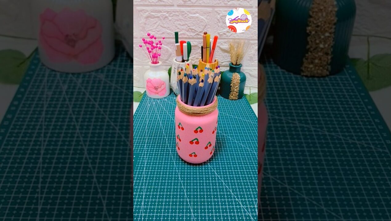 فكرة تحفة من برطمان ازاز ❤️#shorts #viralshorts #explore #ideas #craft #ideas #diy #فكر #قصاقيص #art