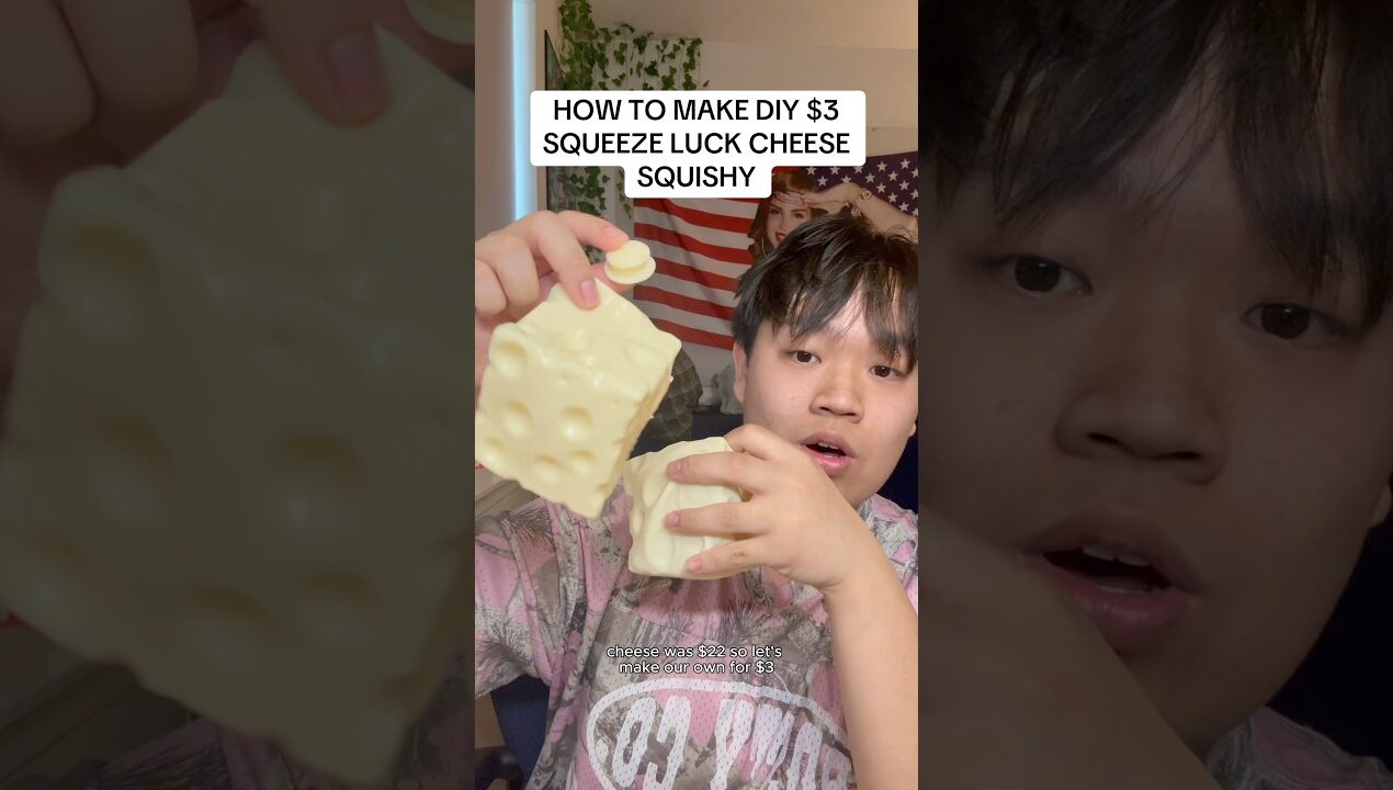 LETS MAKE A DIY CHEESE SQUISHY! #squishy #cheese #diy #needoh