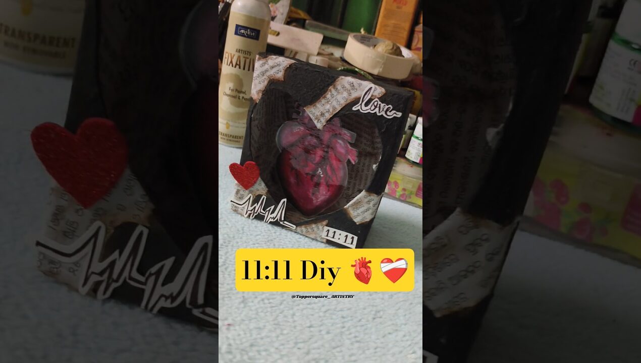 Asthetic Diy Heart ❤️ | #yt #viralshorts #diy #handmade #craft #love #emotion #trendingnow #fyp