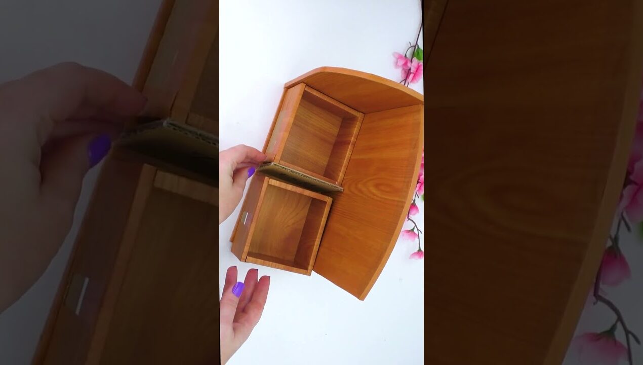 Cardboard Crafts – DIY Desk Organizer #crafts