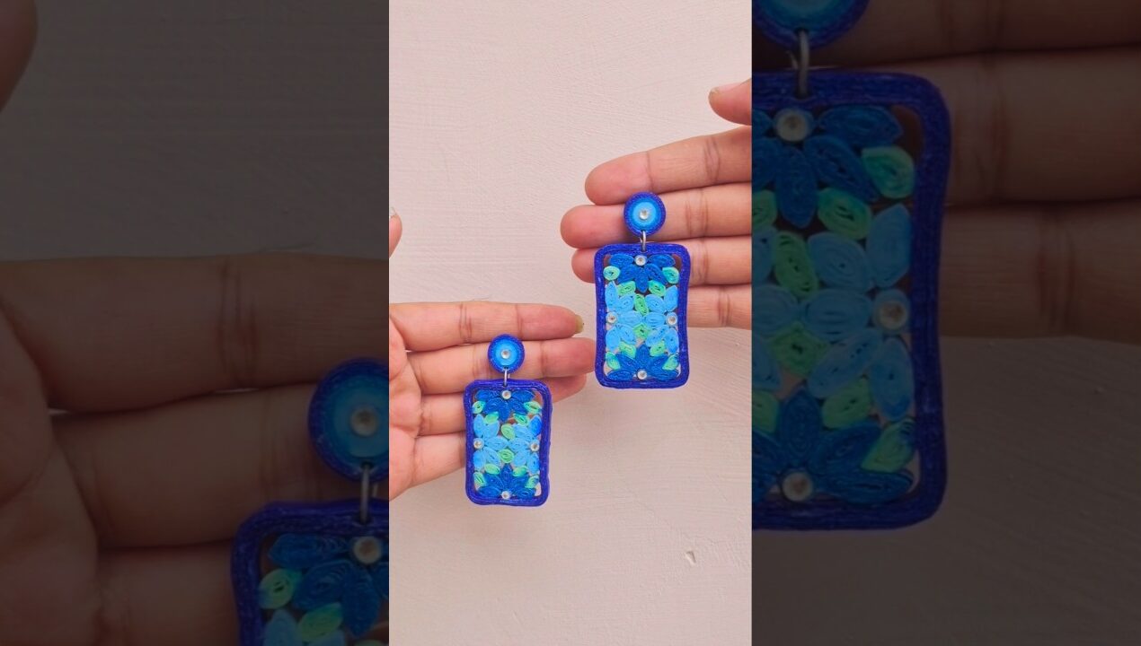Paper se Beautiful Earrings 😱 Easy DIY Earrings Tutorial#diyearringsmaking #handmadeearrings #artist