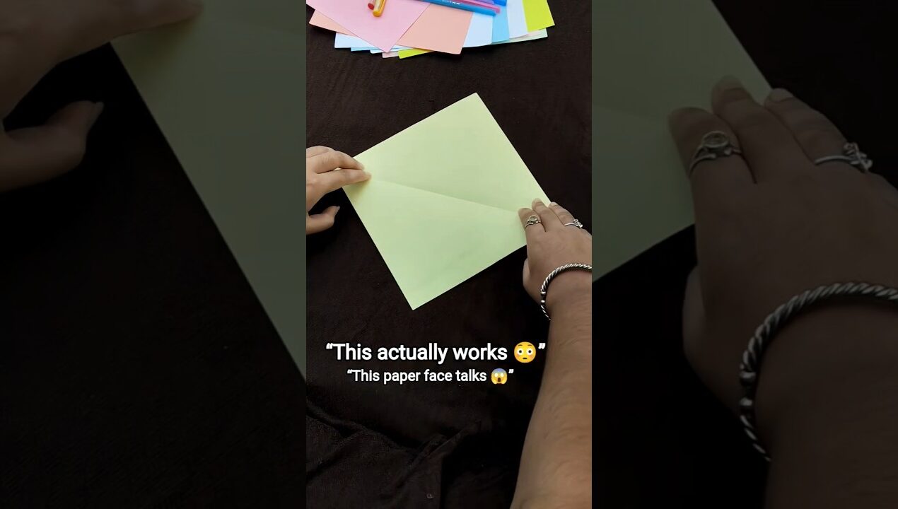 This Paper Face Talks 😱 Amazing DIY Trick! #shorts