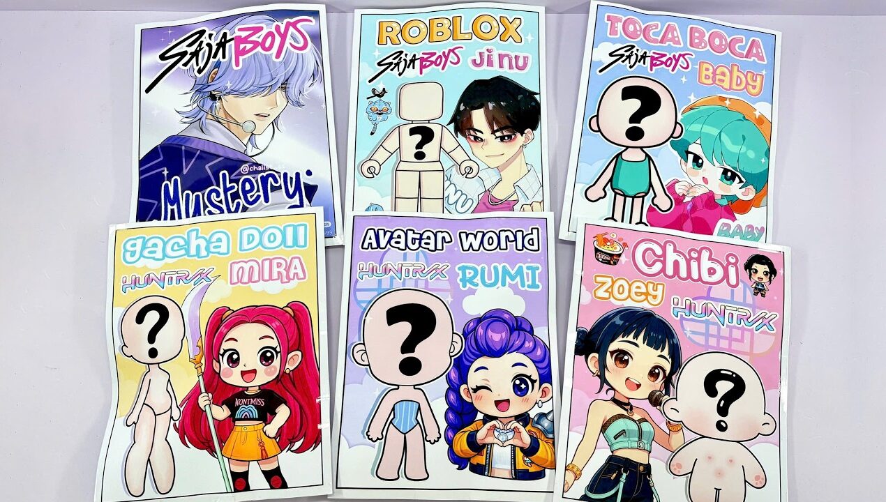 🌈Paper DIY🌈KPOP DEMON HUNTERS Blind Bag 1000$| Gacha, Roblox, Tocaboca, Avatar World, Chibi | ASMR