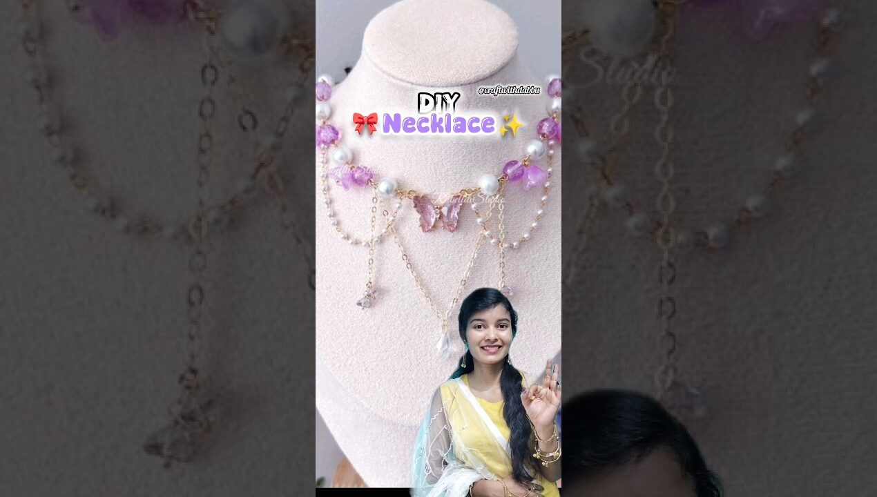 Diy Necklace😱 /#shorts /#craftwithdabbu /#necklace /#trendingnow /#youtubepartner